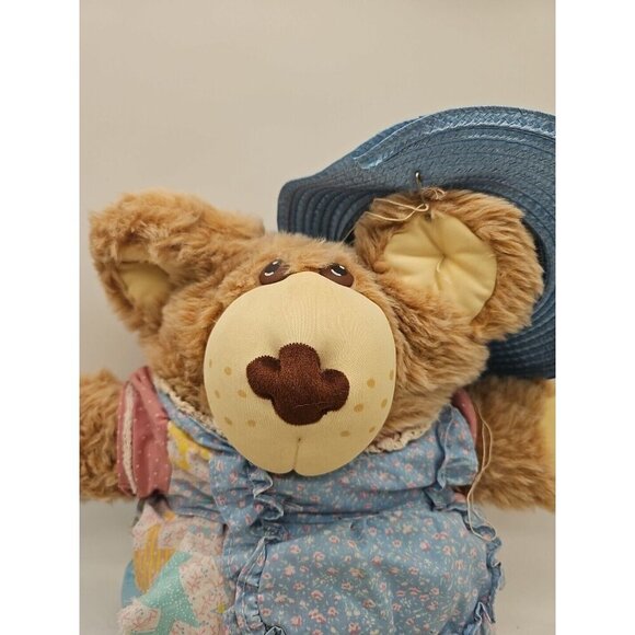 Vintage 1984 Furskins Teddy Bear Xavier Roberts  22" Stuffed Signed cabbage patc - Picture 2 of 11